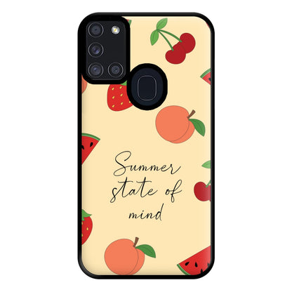 Summer State Of Mind Fruits Pattern Phone Case for Galaxy A21s