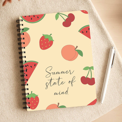 Summer State Of Mind Fruits Pattern Notepad