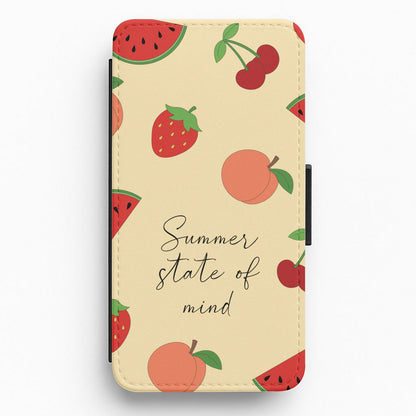 Summer State Of Mind Fruits Pattern Flip / Wallet Phone Case