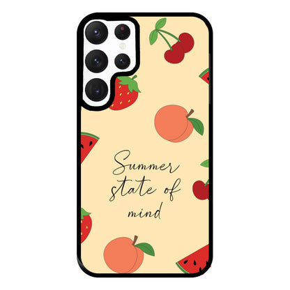 Summer State Of Mind Fruits Pattern Phone Case for Galaxy S22 Ultra