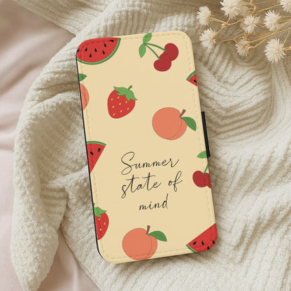 Summer State Of Mind Fruits Pattern Wallet Phone Case