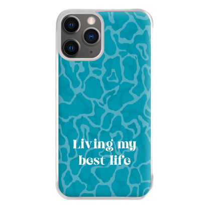 Living My Best Life Water Pattern Phone Case for iPhone 12 Pro Max