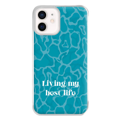 Living My Best Life Water Pattern Phone Case for iPhone 12 Mini