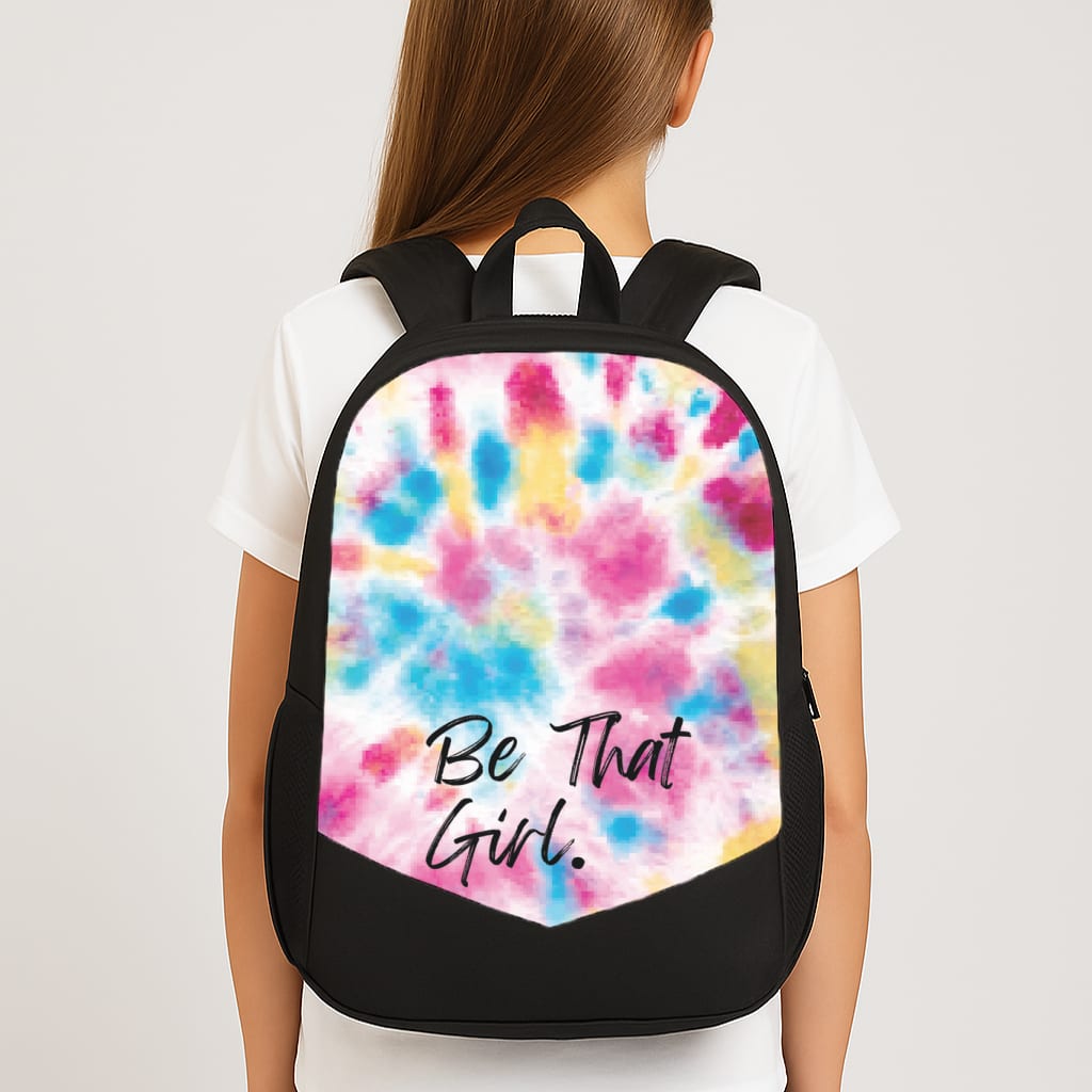 Tie Die Be That Girl Large School Bag