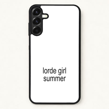Lorde Girl Summer Phone Case for Galaxy A57