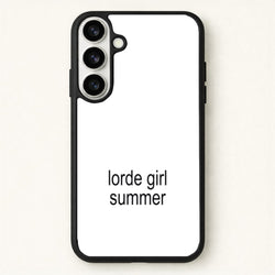 Lorde Girl Summer Phone Case for Galaxy S26