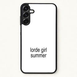 Lorde Girl Summer Phone Case for Galaxy A17