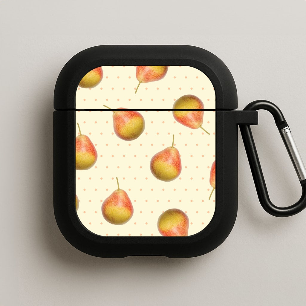 Pears And Polka Dots Pattern AirPods Case