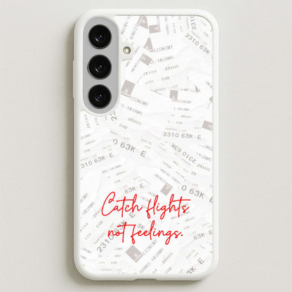 Catch Flights Not Feelings Collage Phone Case for Galaxy S25FE