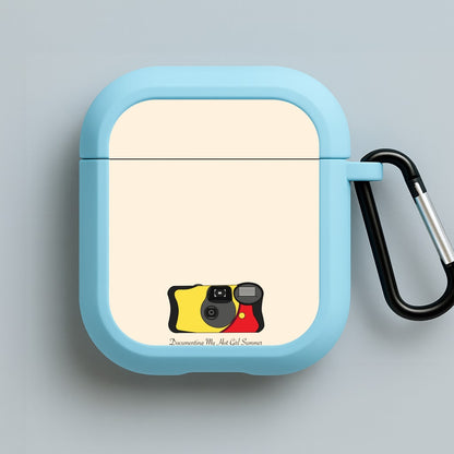 Documenting My Hot Girl Summer Camera Blue AirPods Case