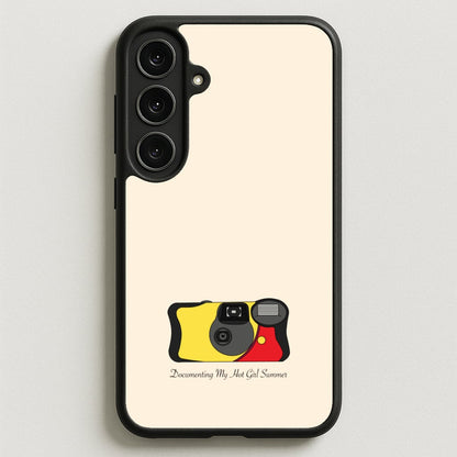 Documenting My Hot Girl Summer Camera Phone Case for Galaxy S25FE