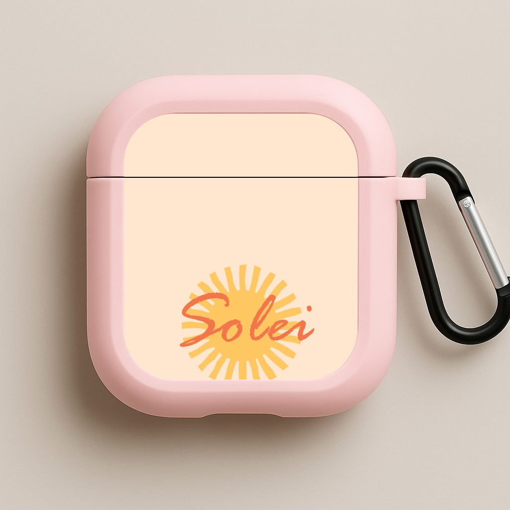 Abstract Sun Solei Pink AirPods Case