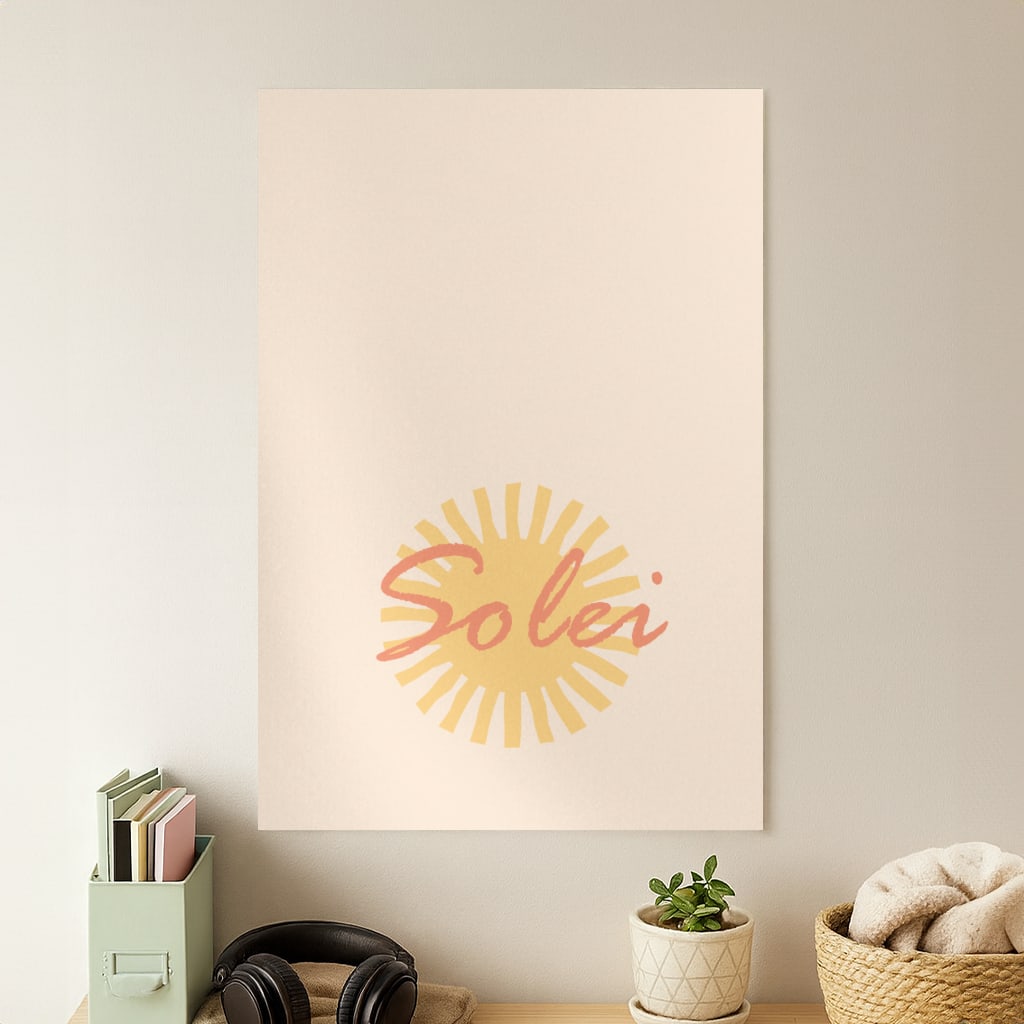 Abstract Sun Solei Poster