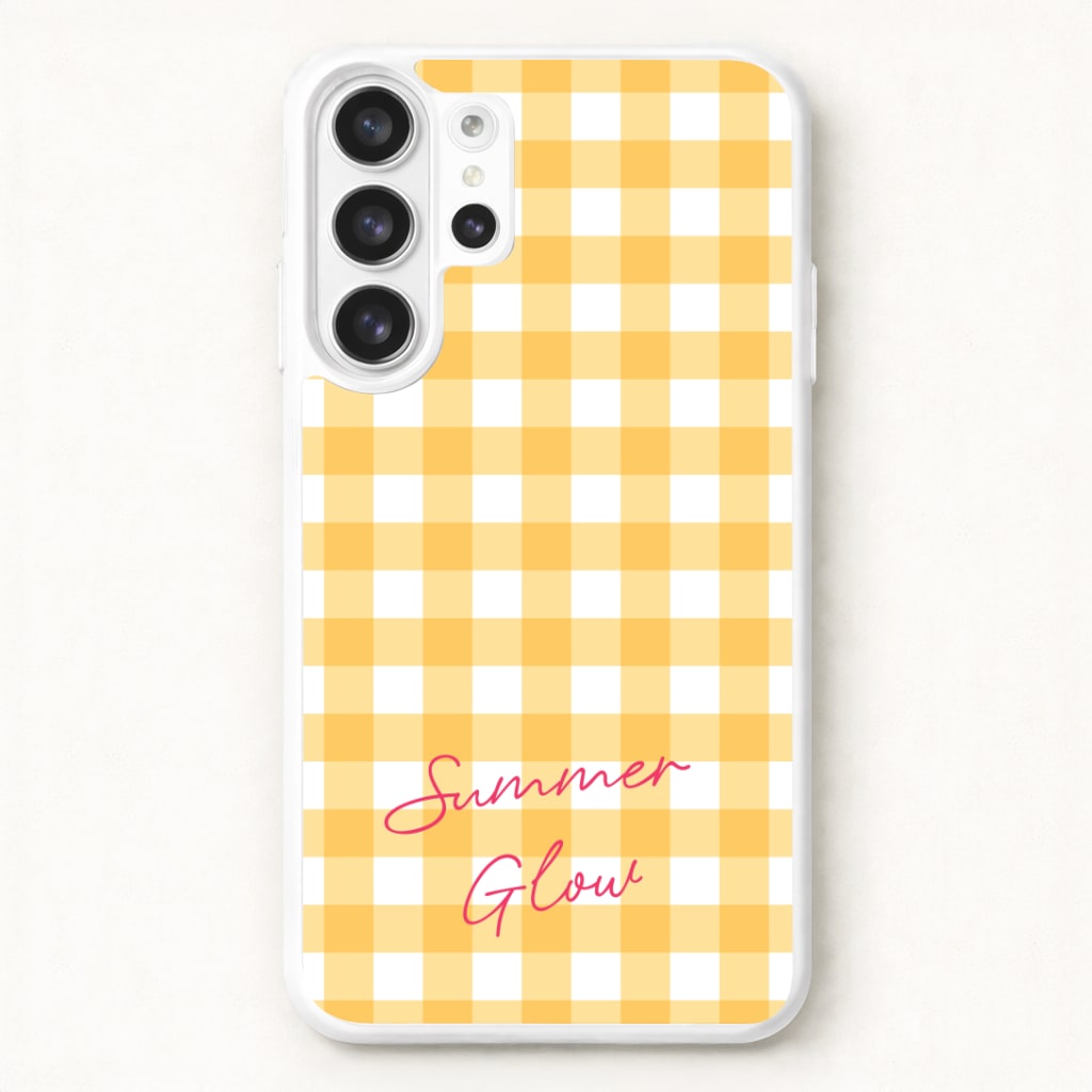 Tartan Summer Glow Phone Case for Galaxy S26 Ultra