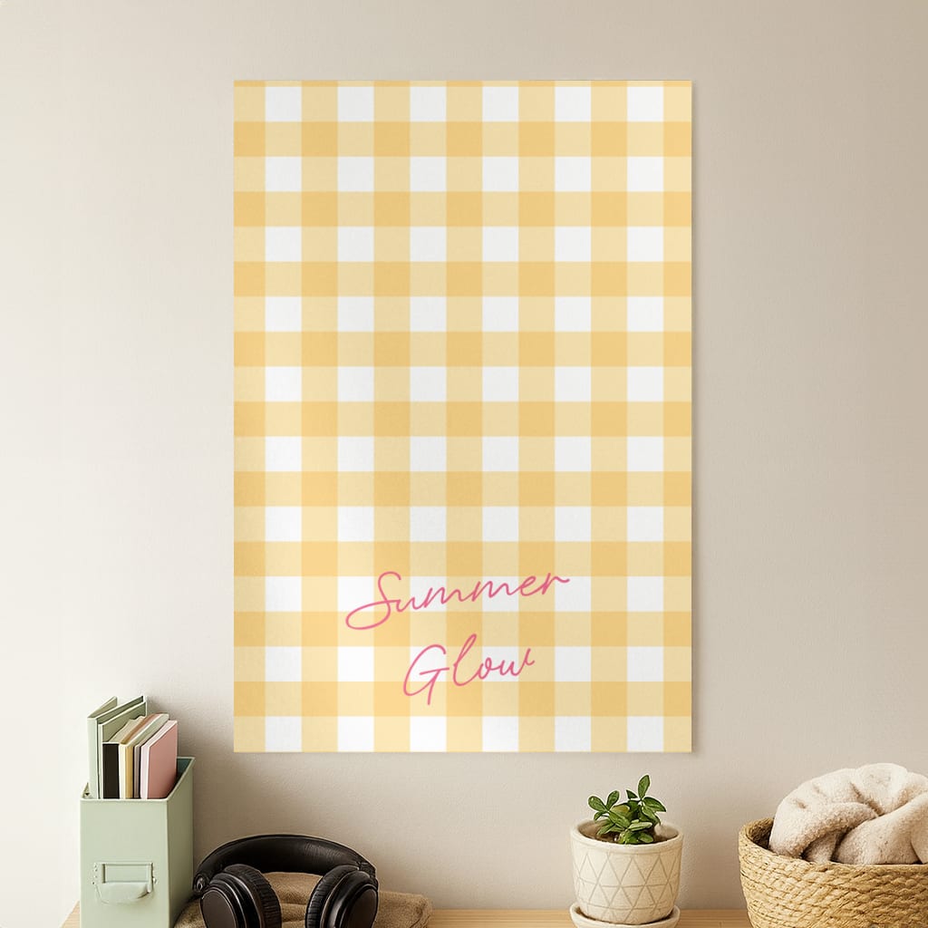 Tartan Summer Glow Poster