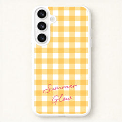Tartan Summer Glow Phone Case for Galaxy S26