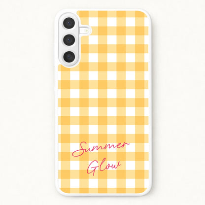 Tartan Summer Glow Phone Case for Galaxy A37