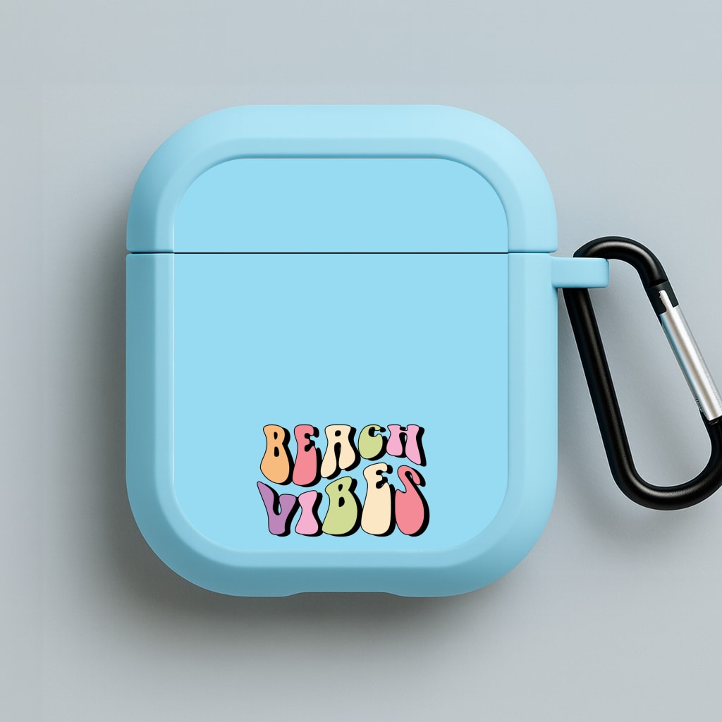 Pastel Beach Vibes Blue AirPods Case