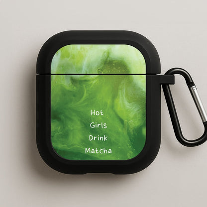 Hot Girls Drink Matcha AirPods Case