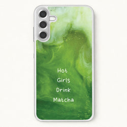 Hot Girls Drink Matcha Phone Case for Galaxy A17