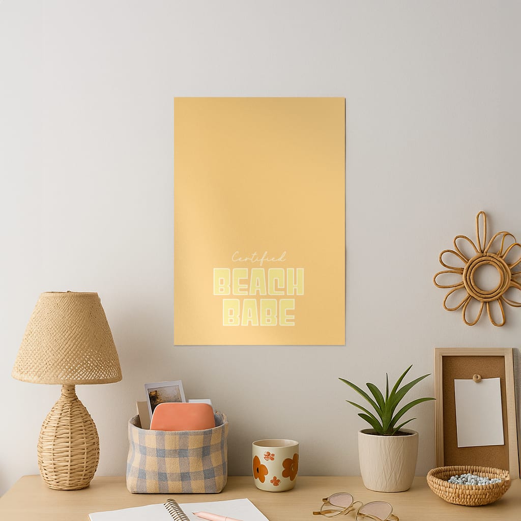 Certified Beach Babe Art Print