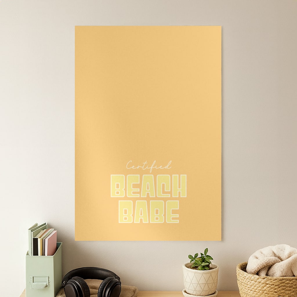 Certified Beach Babe Poster