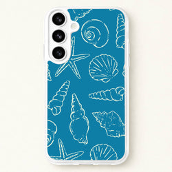 Sketched Shells Pattern Phone Case for Galaxy S26 Plus