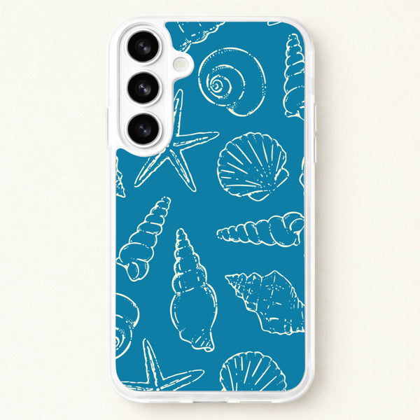 Sketched Shells Pattern Phone Case for Galaxy S26 Plus