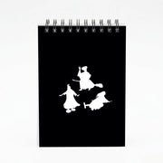 Witches Outline - Hocus Halloween Notebook 4