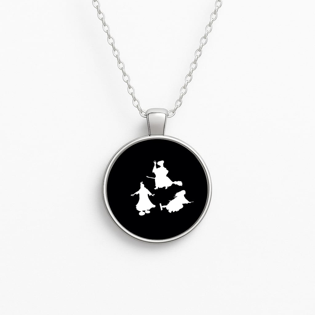 Witches Outline - Hocus Halloween Necklace