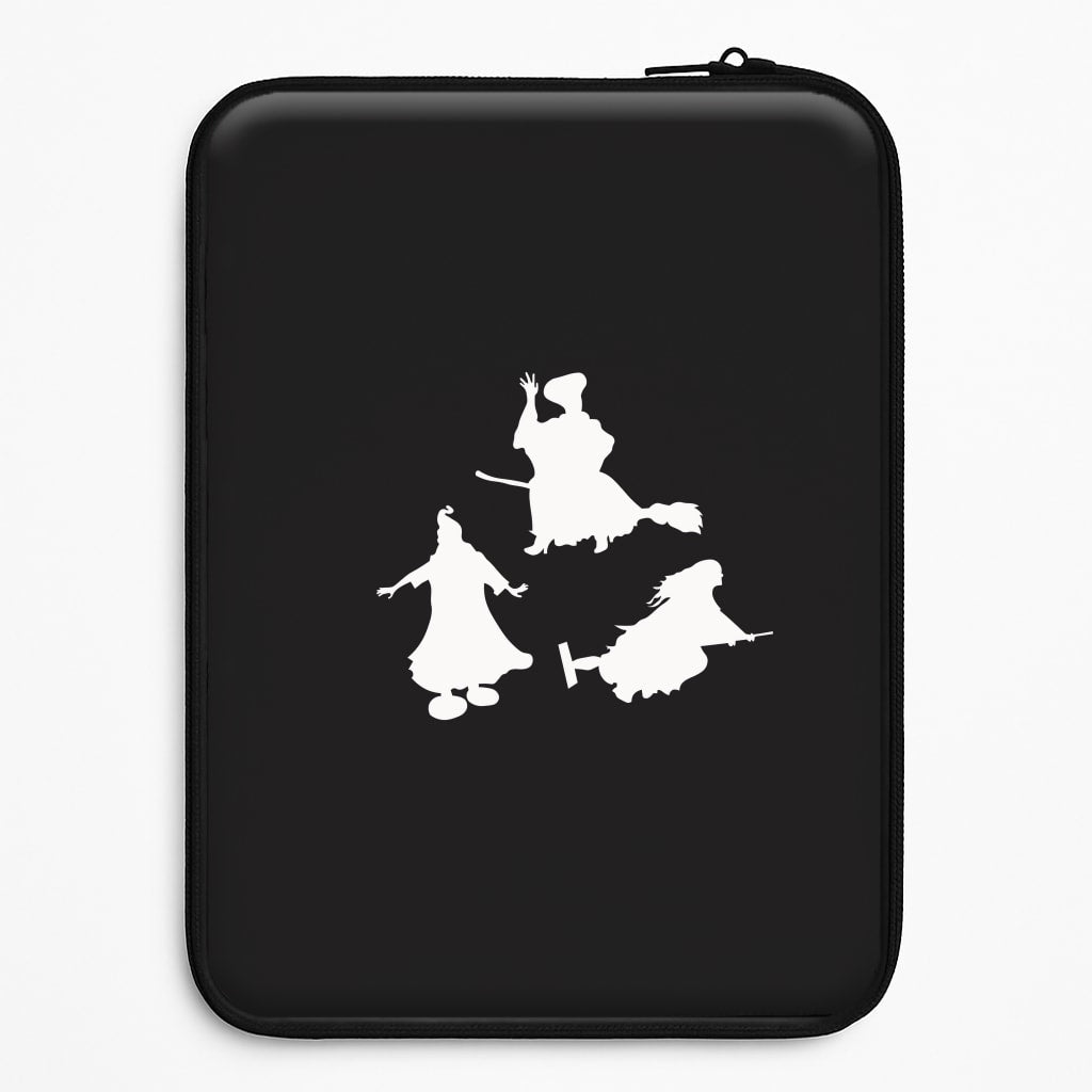 Witches Outline - Hocus Halloween Laptop Sleeve