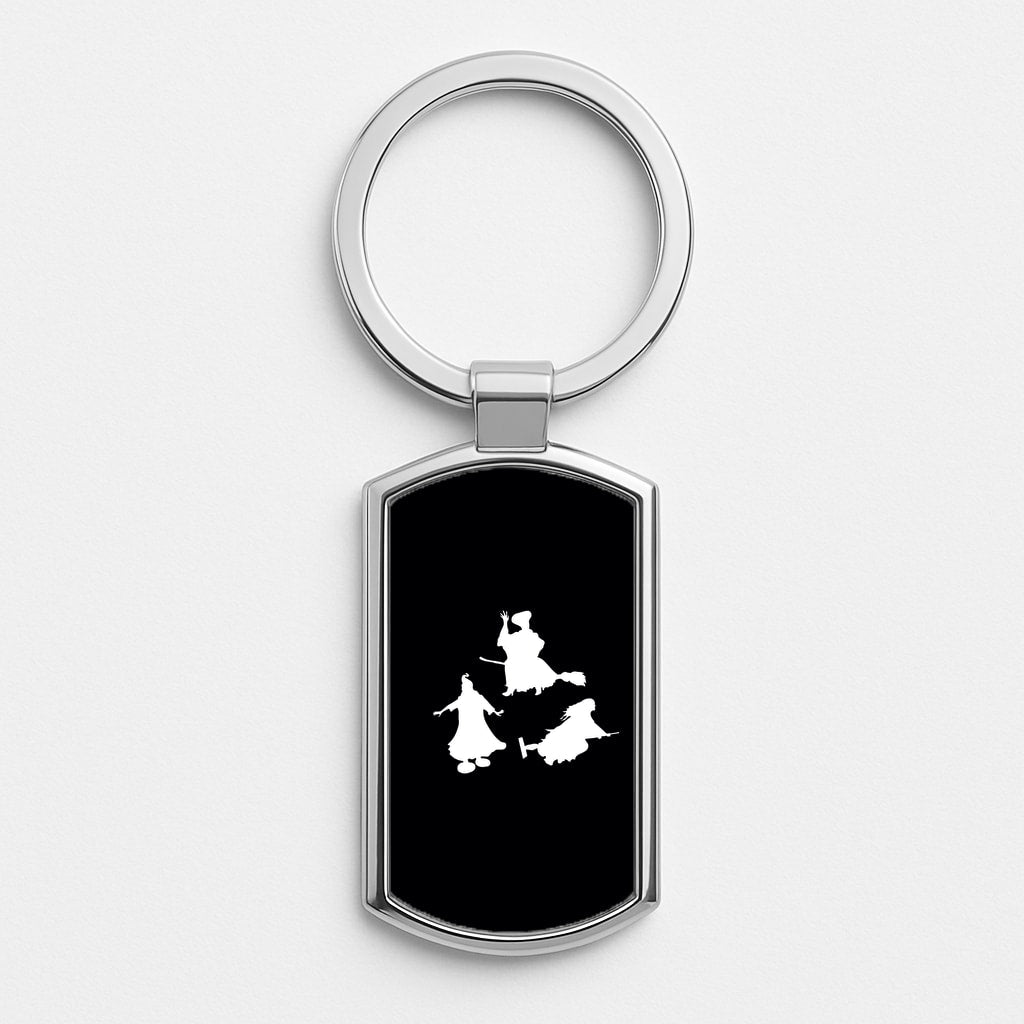 Witches Outline - Hocus Halloween Luxury Keyring