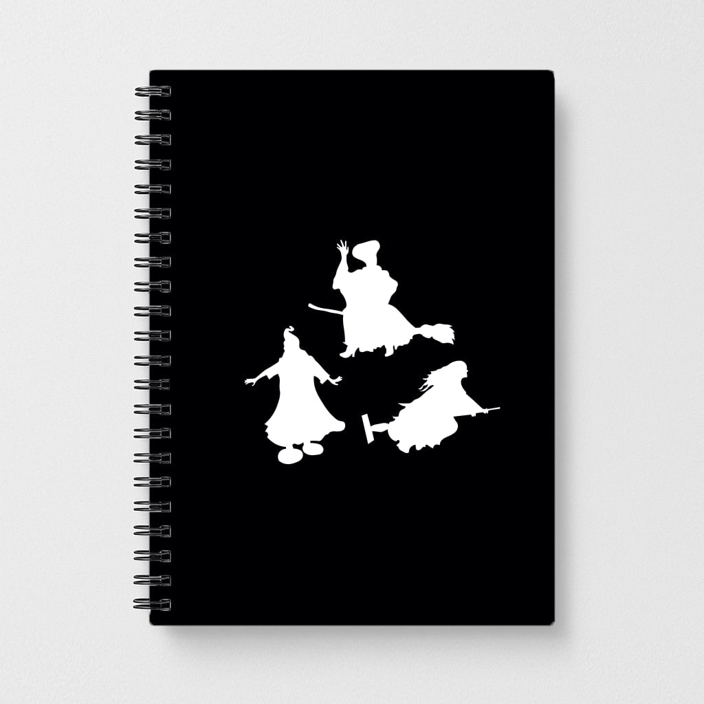 Witches Outline - Hocus Halloween Notebook