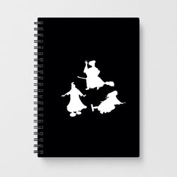 Witches Outline - Hocus Halloween Notebook