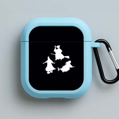 Witches Outline - Hocus Halloween Blue AirPods Case