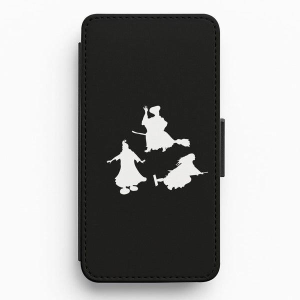 Witches Outline - Hocus Halloween Flip / Wallet Phone Case