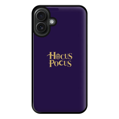 Text - Hocus Halloween Phone Case for iPhone 16 Plus