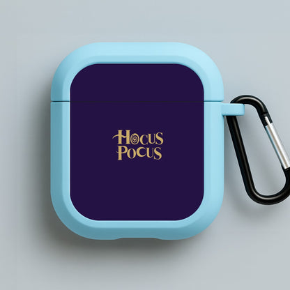 Text - Hocus Halloween Blue AirPods Case