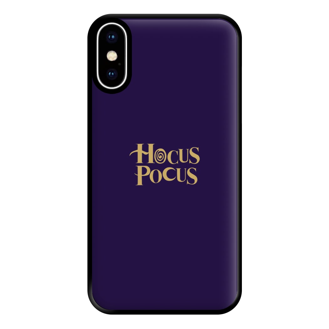 Text - Hocus Halloween Phone Case for iPhone XS Max