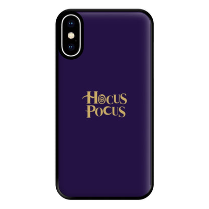 Text - Hocus Halloween Phone Case for iPhone XS Max