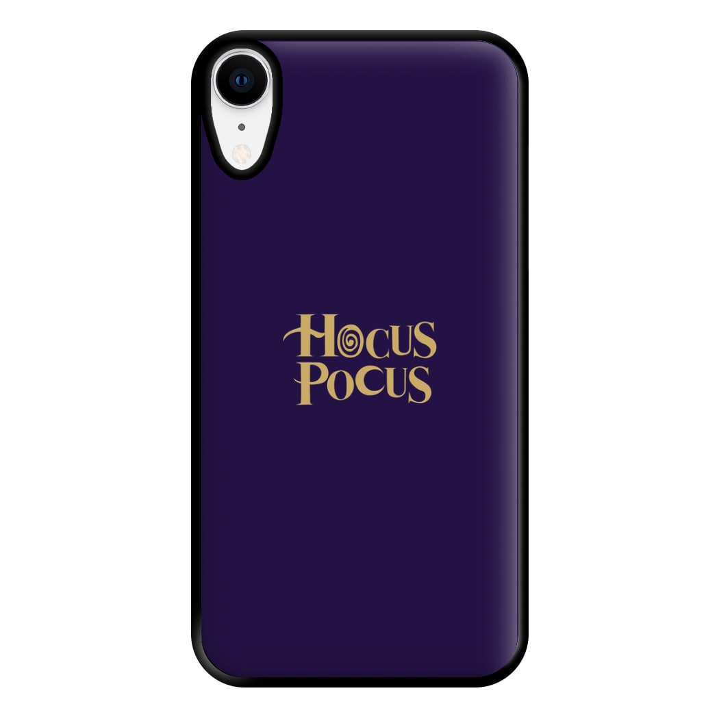 Text - Hocus Halloween Phone Case for iPhone XR