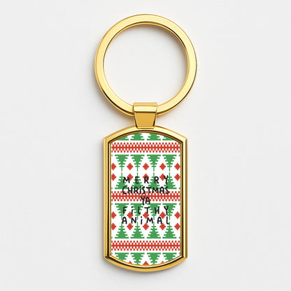 Ya Filthy Animal Gold Keyring