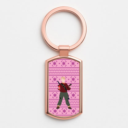 Kevin And Hairdryers Rose Gold Keyring