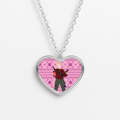 Kevin And Hairdryers Heart Necklace