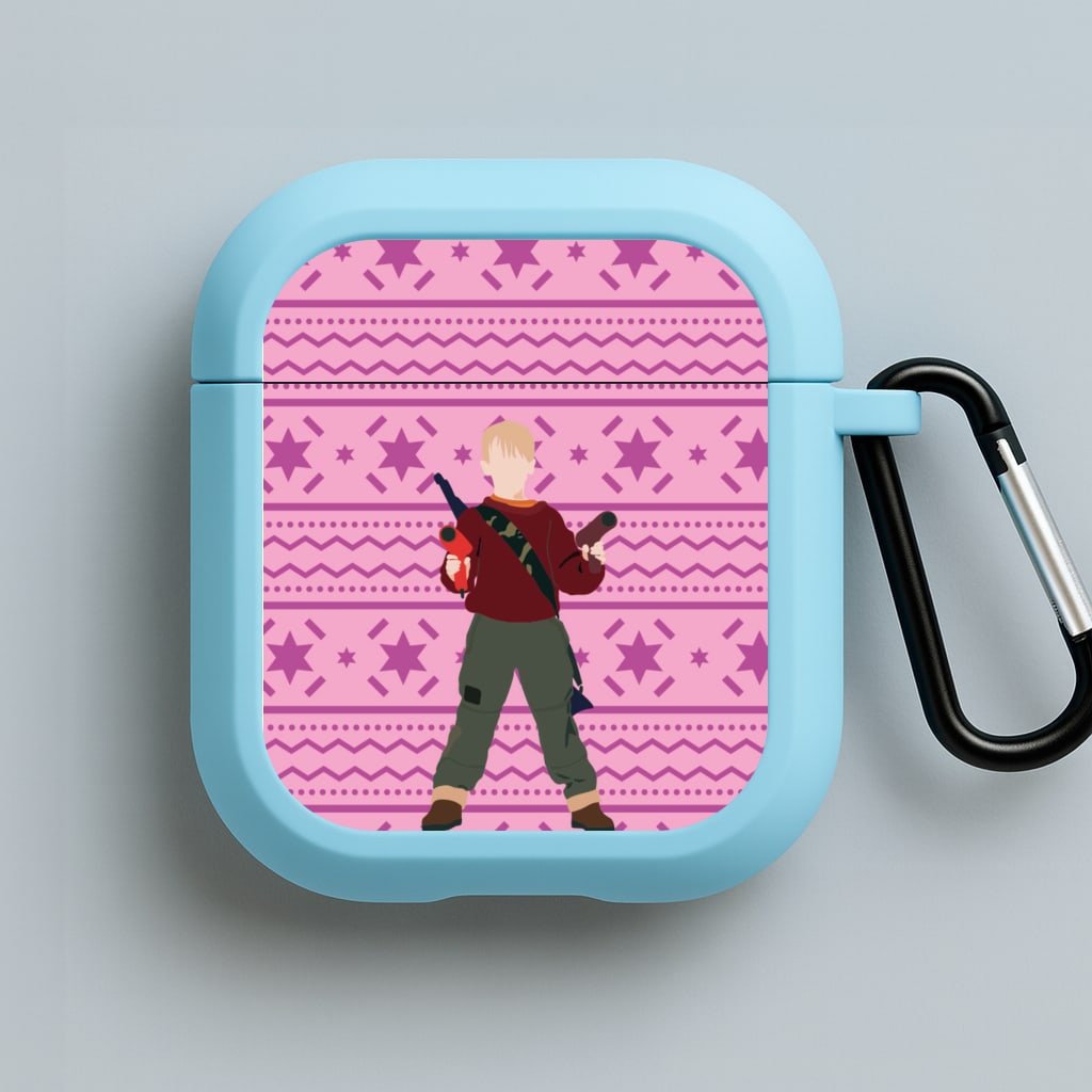 Kevin And Hairdryers Blue AirPods Case