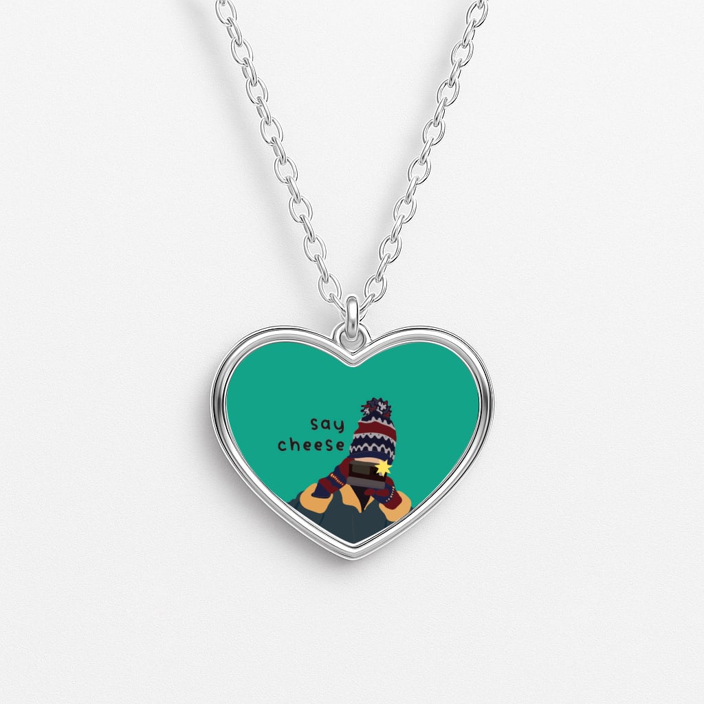 Say Cheese Heart Necklace