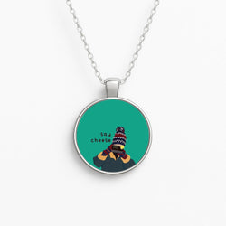 Say Cheese Circle Necklace