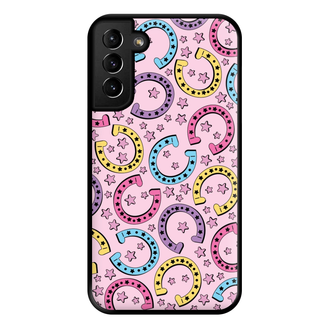 Horseshoe Pattern - Horses Phone Case for Galaxy S21 Plus