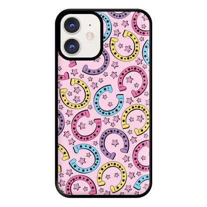 Horseshoe Pattern - Horses Phone Case for iPhone 12 / 12 Pro