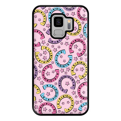 Horseshoe Pattern - Horses Phone Case for Galaxy S9 Plus